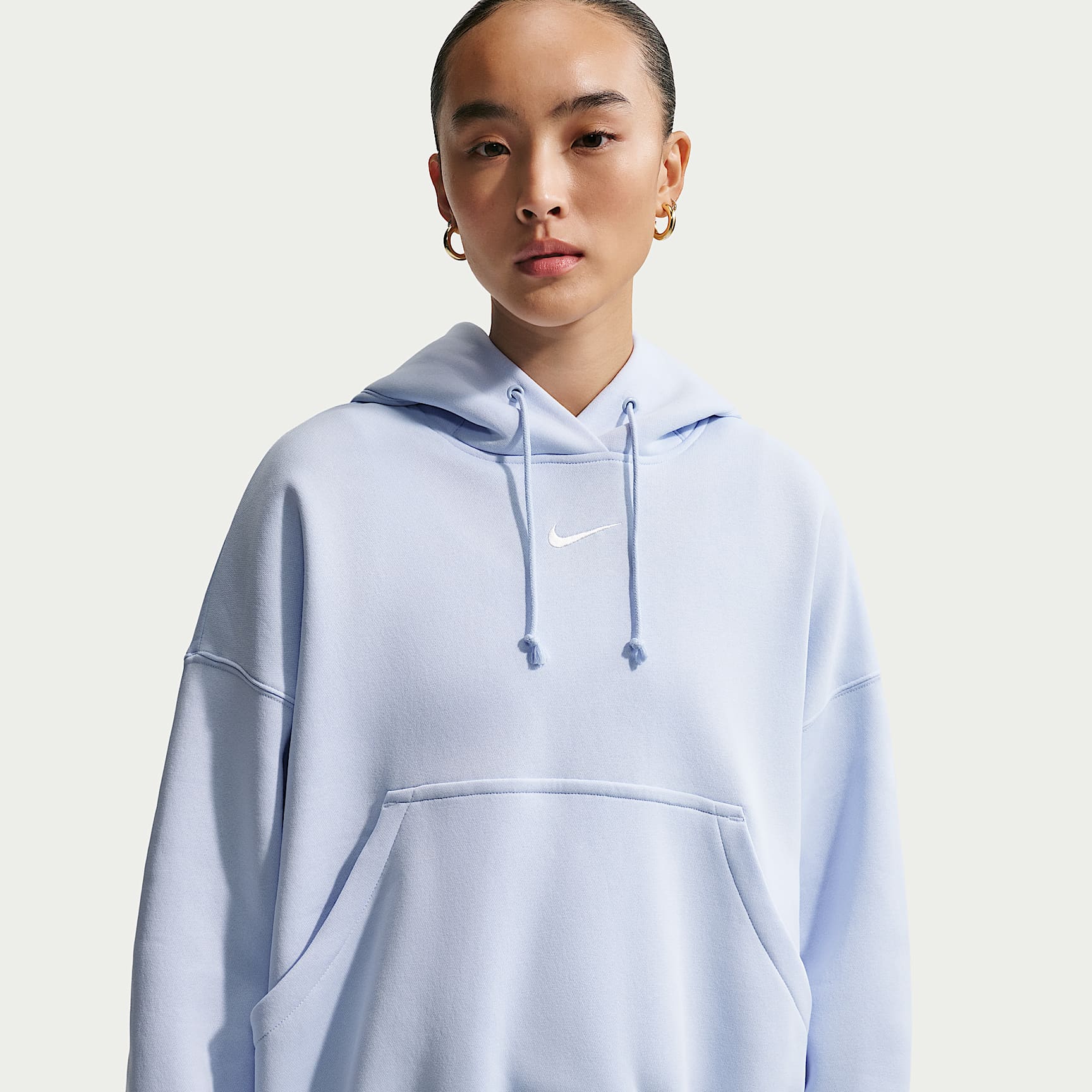 NIKE pullover hoodie パーカー　ライトブルー L Nike Sportswear Phoenix Fleece Women's Over-Oversized Pullover